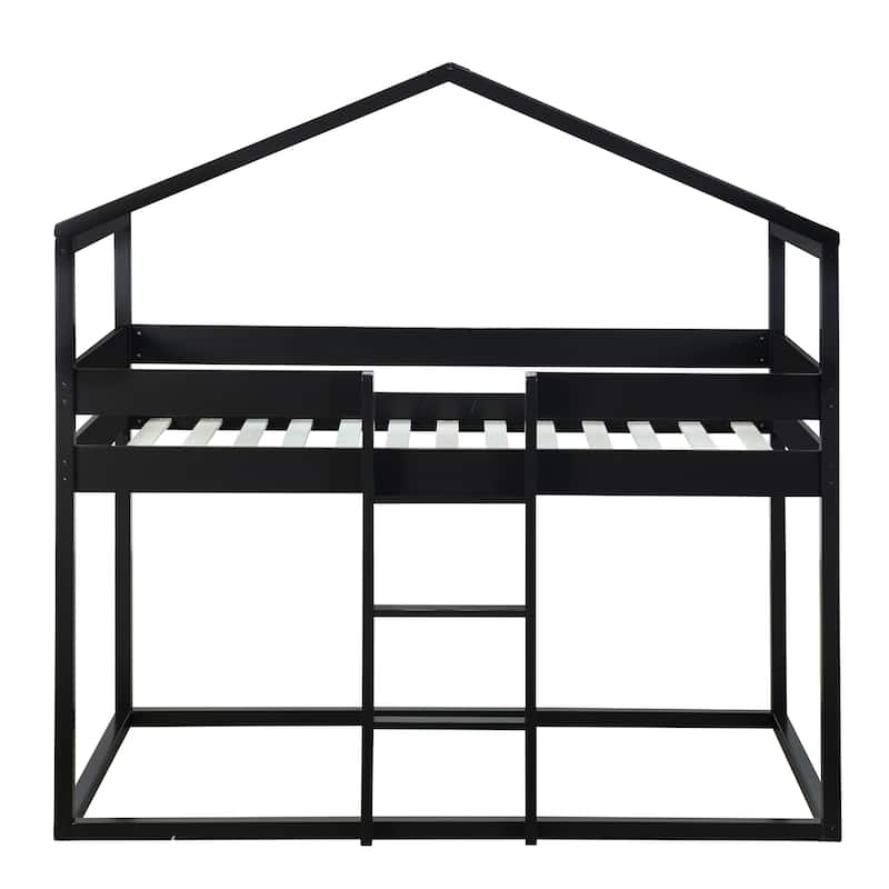 Bunk Bed Wood Bed with Tent