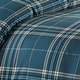 preview thumbnail 5 of 13, Vilano Ultra-Soft Plaid 3-piece Duvet Cover and Sham Set