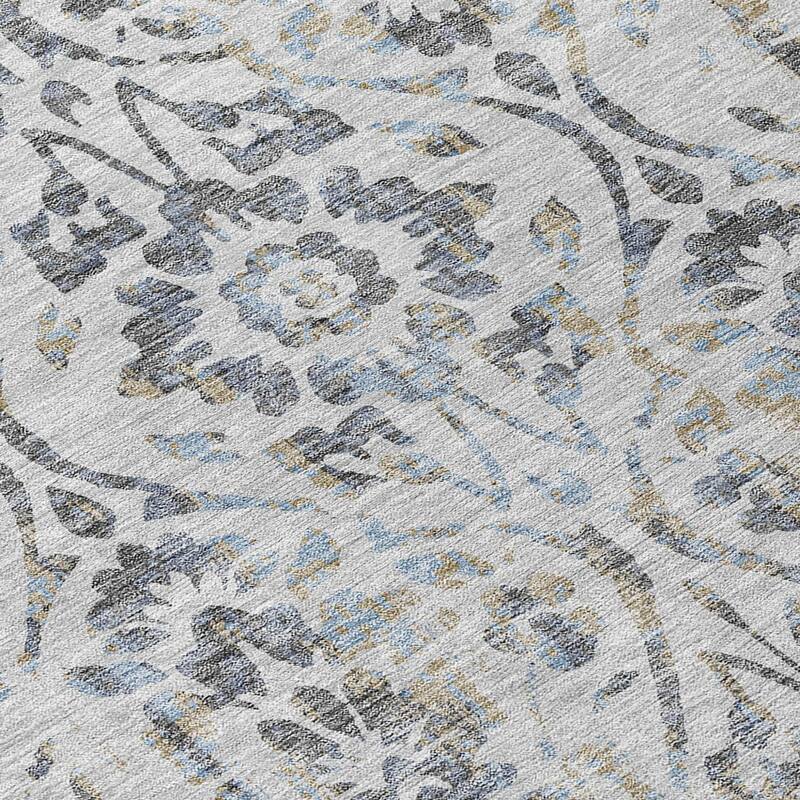 HomeRoots Floral Transitional Rectangle Outdoor Rug