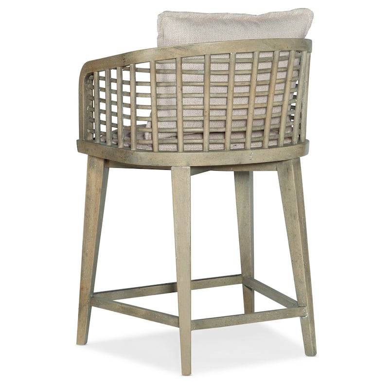Hooker Furniture Surfrider 22" Wide Coastal Casual Barrel Back Lattice