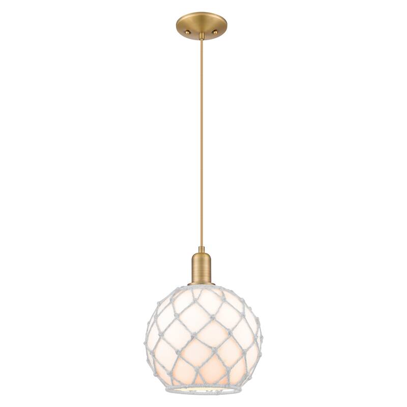 Innovations Lighting Endless Possibilities Arcadia - Farmhouse Rope - 1 Light 10" Cord Hung Mini Pendant