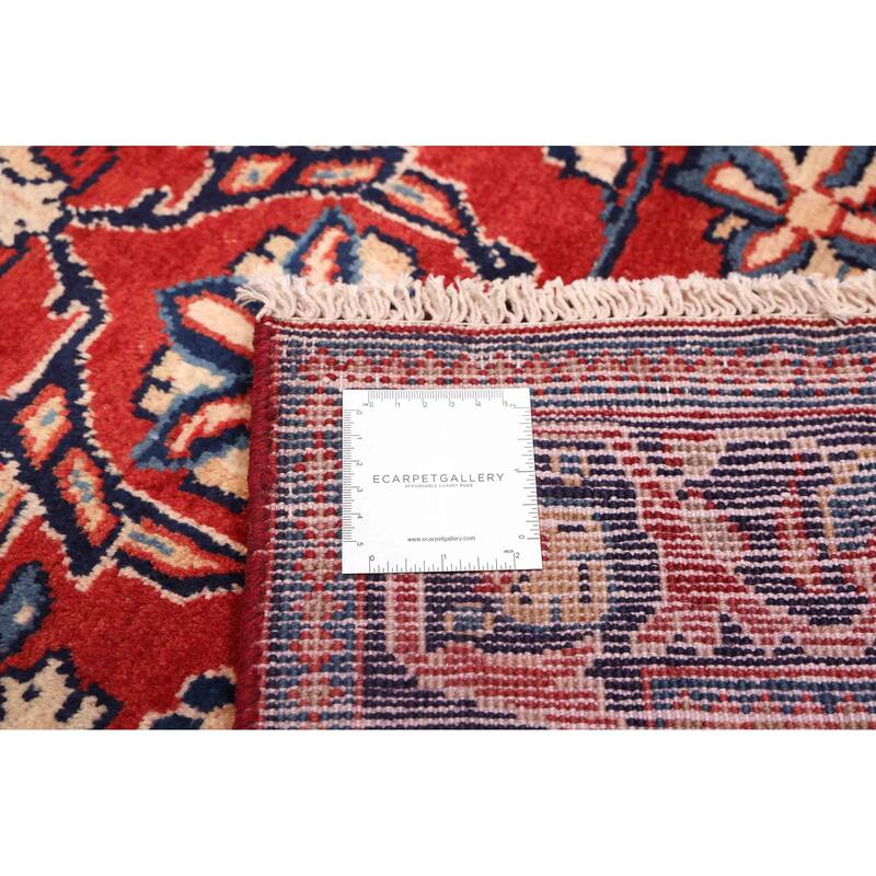 ECARPETGALLERY Hand-knotted Andelz Red Wool Rug - 3'5 x 10'1