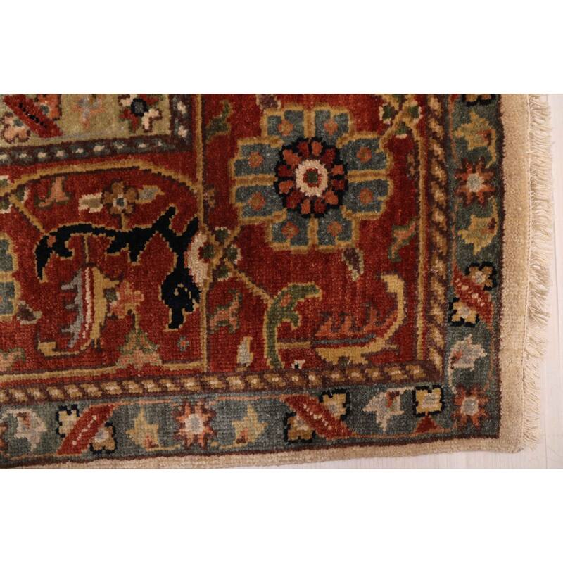 ECARPETGALLERY Hand-knotted Jules Sultane Ivory Wool Rug - 7'10 x 9'11