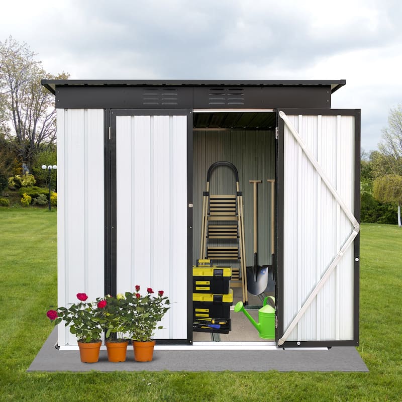 Metal garden sheds 4ftx6ft outdoor storage sheds