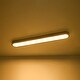preview thumbnail 13 of 11, Scandinavian Walnut Wood Long Oval Dimmable LED Flush Mount - 37.4 Inches