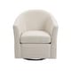 preview thumbnail 73 of 92, Modern Upholstered Swivel Barrel Chair Living Room Accent Chair