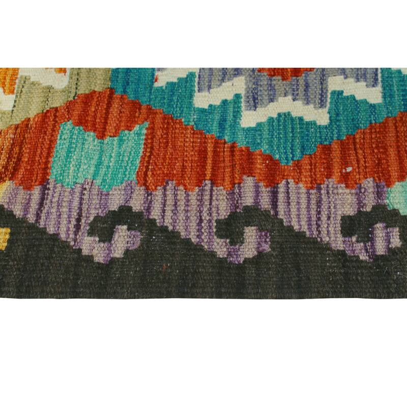 Flatweave Sadaat Red/Charcoal Rug - 2'8" x 4'3"