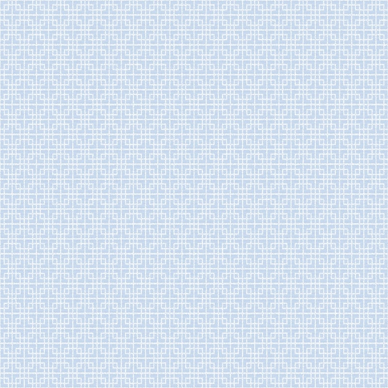 Galerie Wallcoverings TexStyle Collection Greek Key Non-woven Metallic Wallpaper Roll - 33 feet x 21 inches - Blue