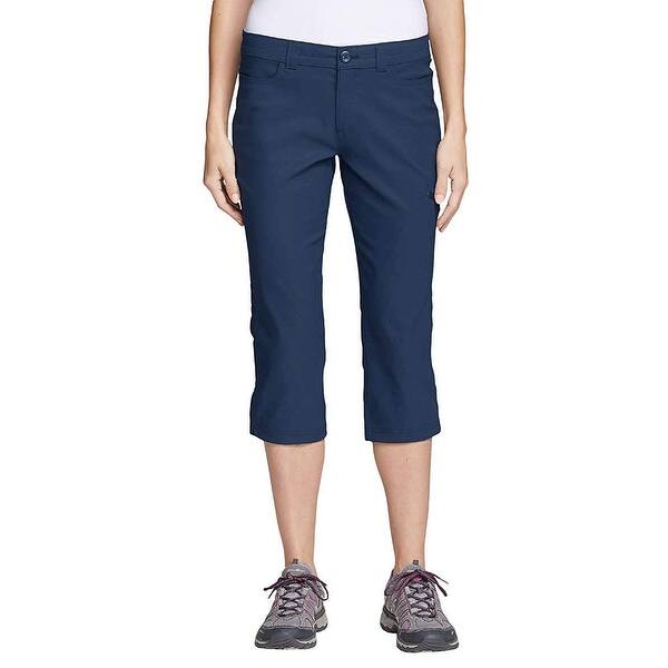 Shop Eddie Bauer Women Rainier Track Capris Upf 50 Performance