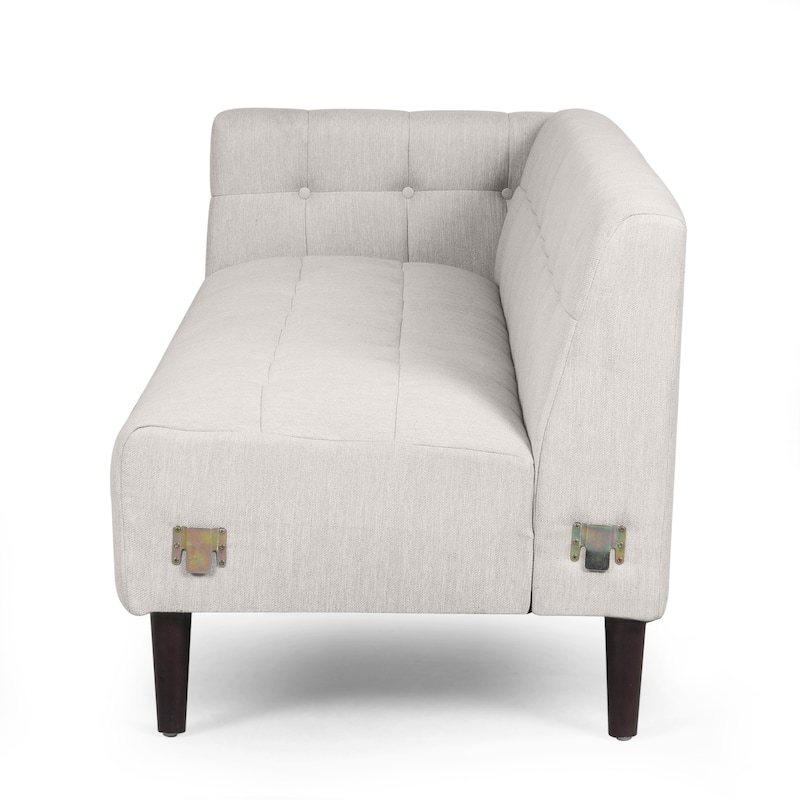 Clermont Mid-century Tufted Sectional Sofa by Christopher Knight Home - 114.00" L x 114.00" W x 30.75" H