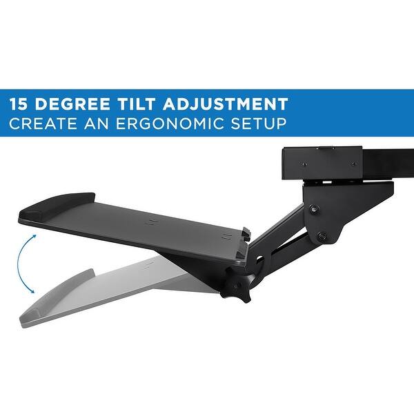 Shop Mount It Under Desk Computer Keyboard And Mouse Tray With