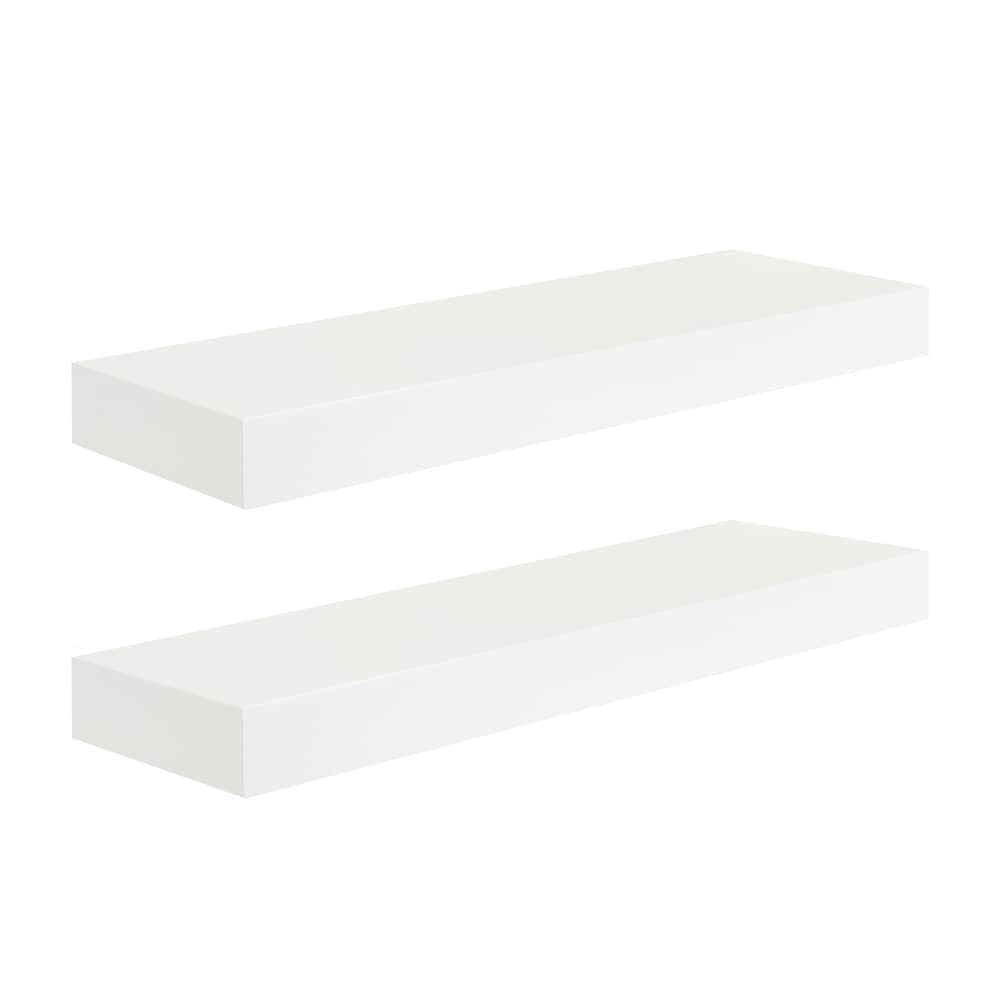White Natural Finish Wall Shelves Bed Bath Beyond