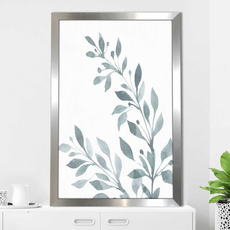 "Blue Botanical Wash I" by Conrad Knutsen Print on Acrylic