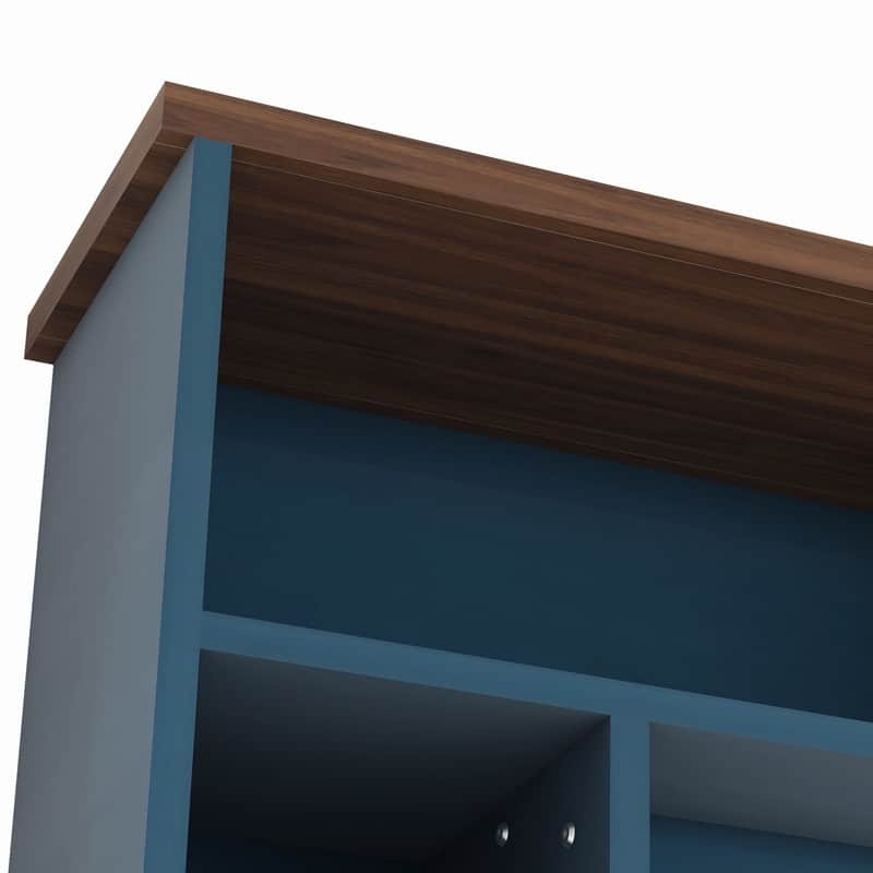 Modern 95.5" Wall Unit Entertainment Center with Bookshelves for TVs up to 80" with Electric Fireplace and Adjustable Shelves