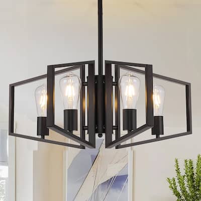 26-Inch Modern 4 Light Chandelier for Kitchen Islands Entryway