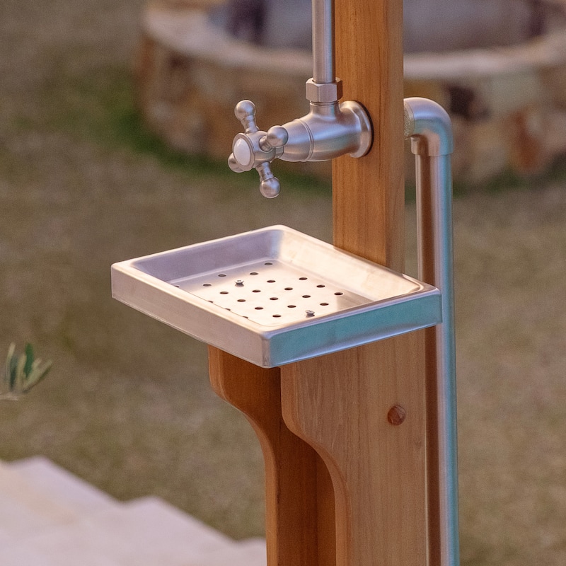 Cambridge Casual Oliver Teak Wood Freestanding Outdoor Shower