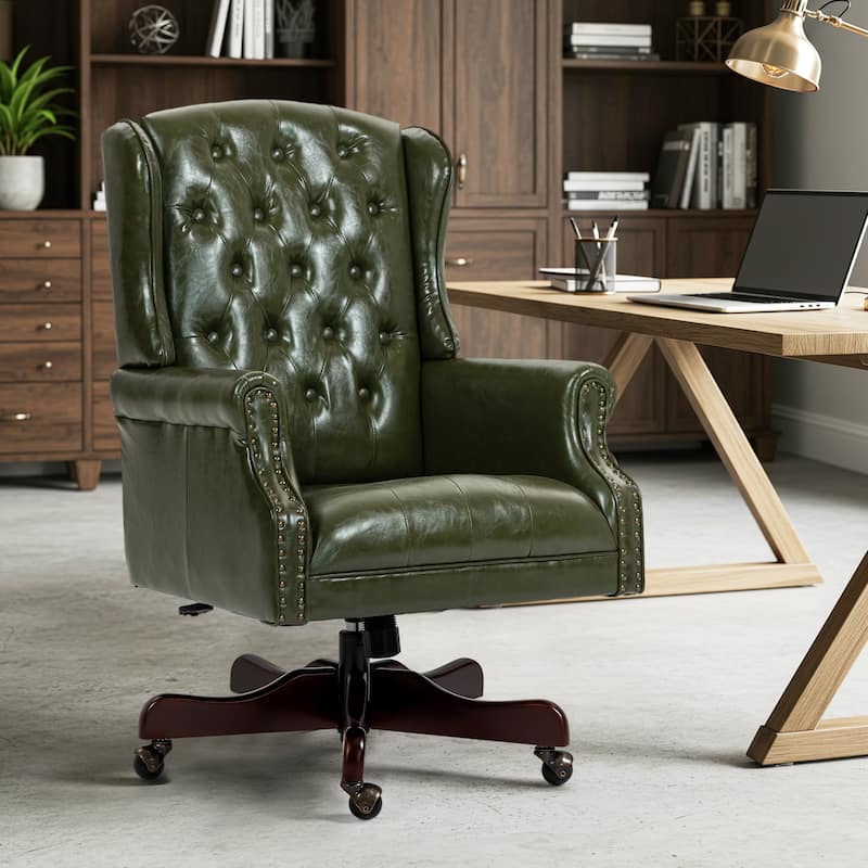 AVAWING Classic Executive Office Chair High Back Wingback Boss Chair