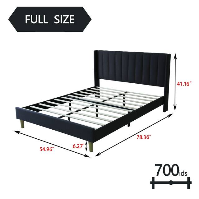 Alazyhome Upholstered Platform Bed Frame