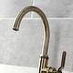 preview thumbnail 34 of 45, Kingston Brass Whitaker Single-Handle Deck Mount Kitchen Faucet with Brass Sprayer