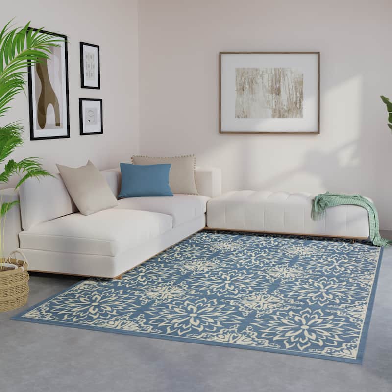 Nourison Jane Floral Medallion Indoor only Area Rug