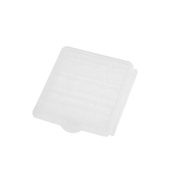 Unique Bargains Portable Clear Plastic Carry Case Holder for 4 AA Batteries