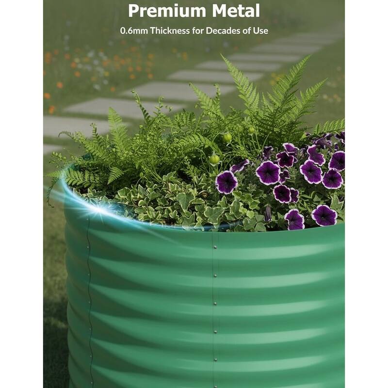 Outdoor Galvanized Raised Garden Beds