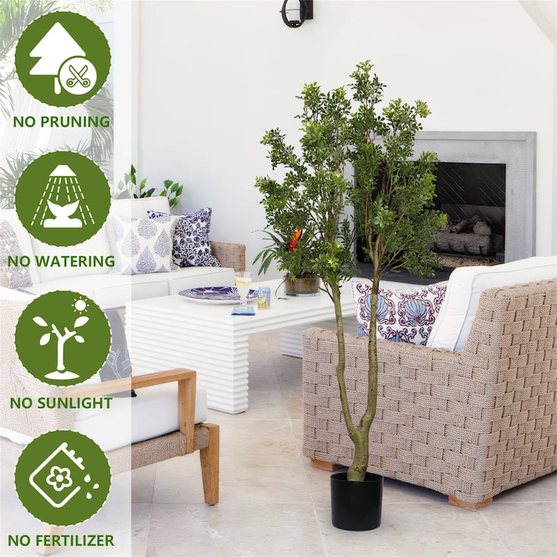 5.2FT Tall Lush Artificial Evergreen Tree