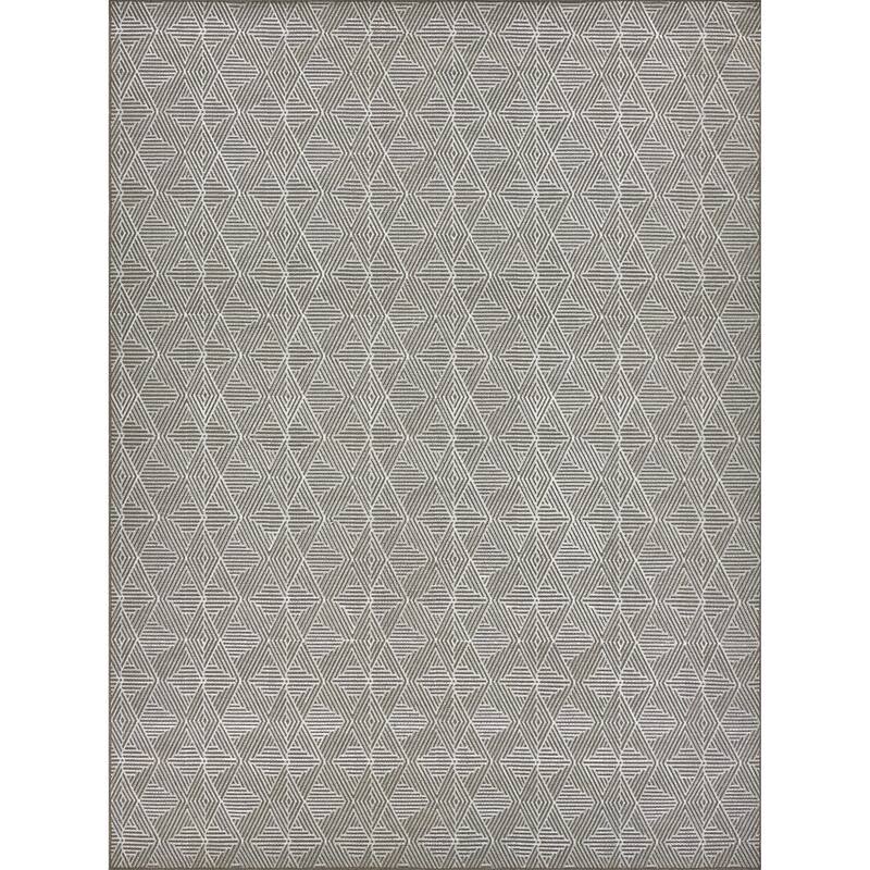 Gray Polyester Rug Pavilion flatweave Wool/Polyester Gray Area Rug - Overstock - 44091788