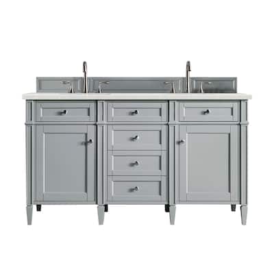 James Martin Vanities Brittany 60" Double Vanity, Urban Gray