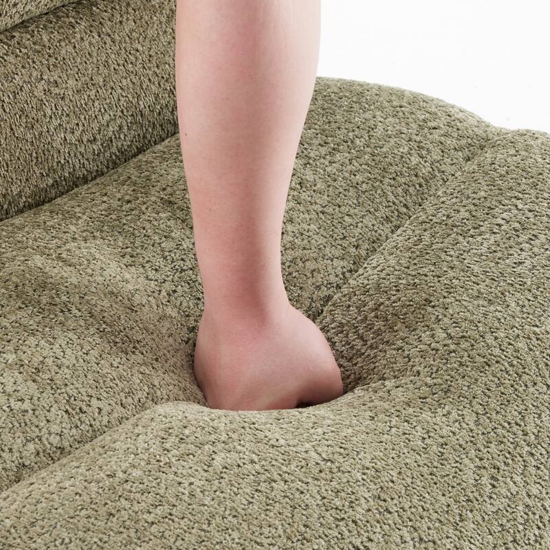 Upholstered Accent Sofa, Modern Armchair with Soft Cushioned Seat, Stylish Sofa for Living Room, Bedroom, or Office