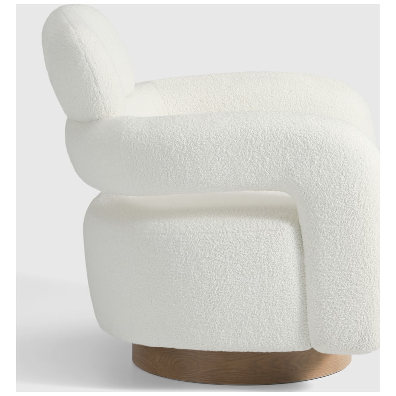 Bayville 29" Wide Sherpa Swivel Chair
