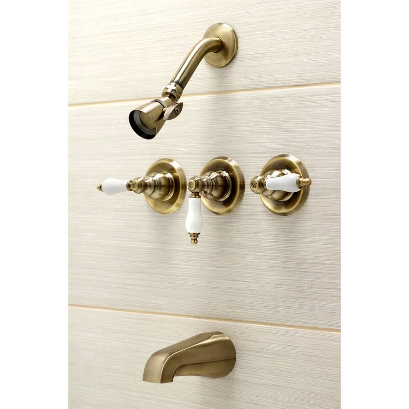Kingston Brass Tub and Shower Trim with Single Function Shower Head
