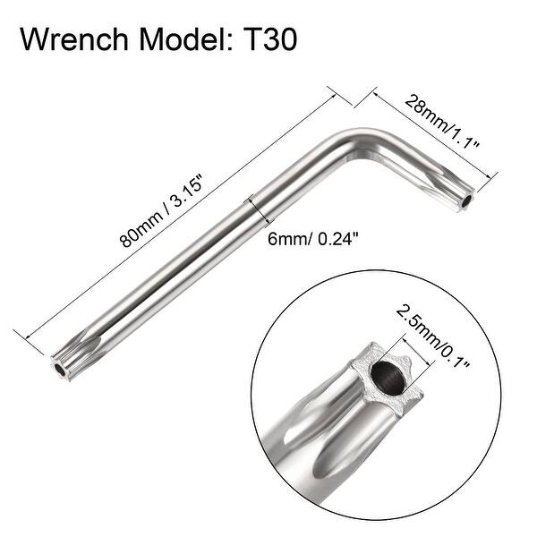 M6x45mm Torx Security Machine Screw 20pcs Pan Head Screws w T30 LType
