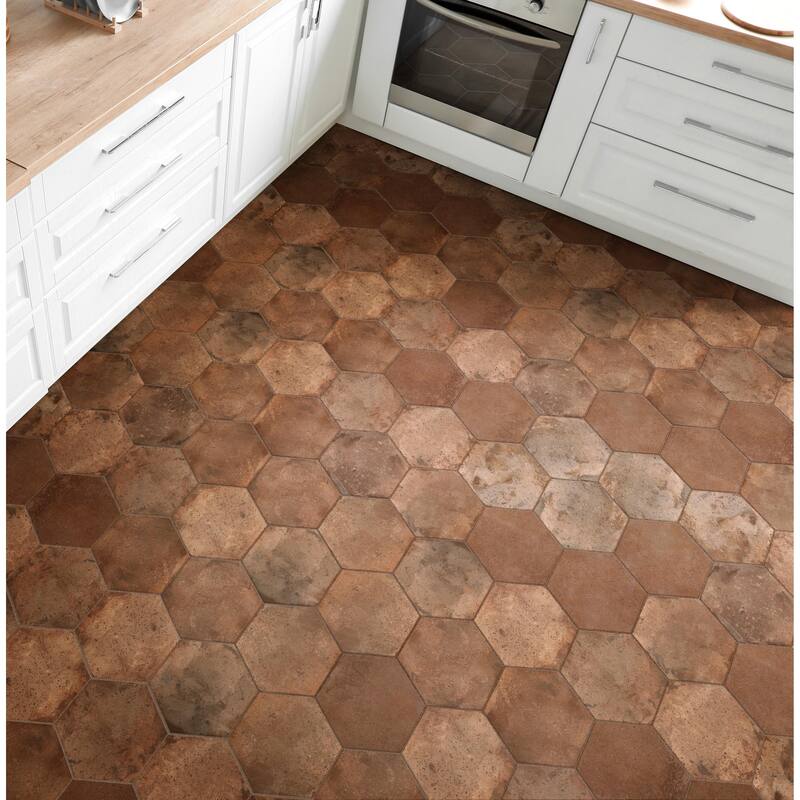 Merola Tile Archai Hex Bold 9-1/8" x 10-1/2" Porcelain Floor and Wall Tile