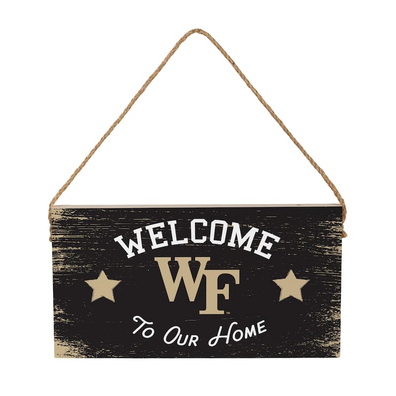 Wake Forest University Wooden Door Decor Wall Sign - Multi-Color
