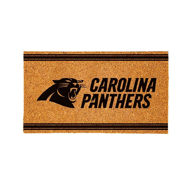 Carolina Panthers PVC Door Mat - Black