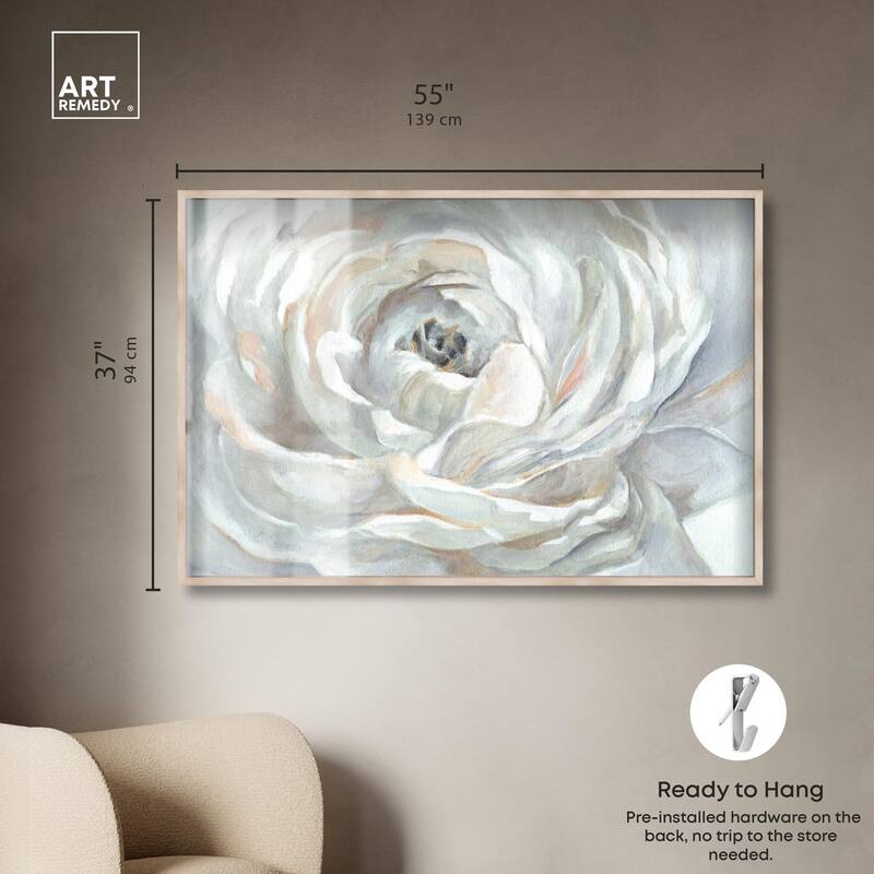 Powdery Peony Shadowbox by Art Remedy