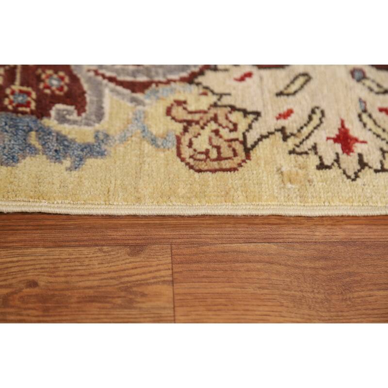 Vegetable Dye Ziegler Oriental Area Rug Hand-knotted Wool Carpet - 9'1"x 11'7"