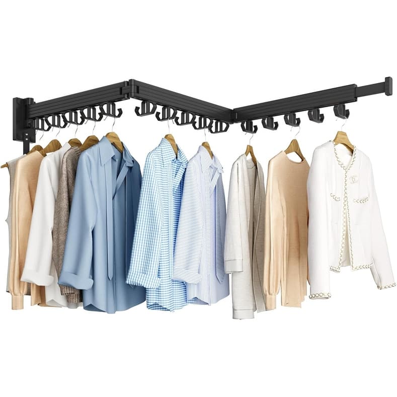 Upgraded Wall Mounted Drying Rack - 3-Fold Design