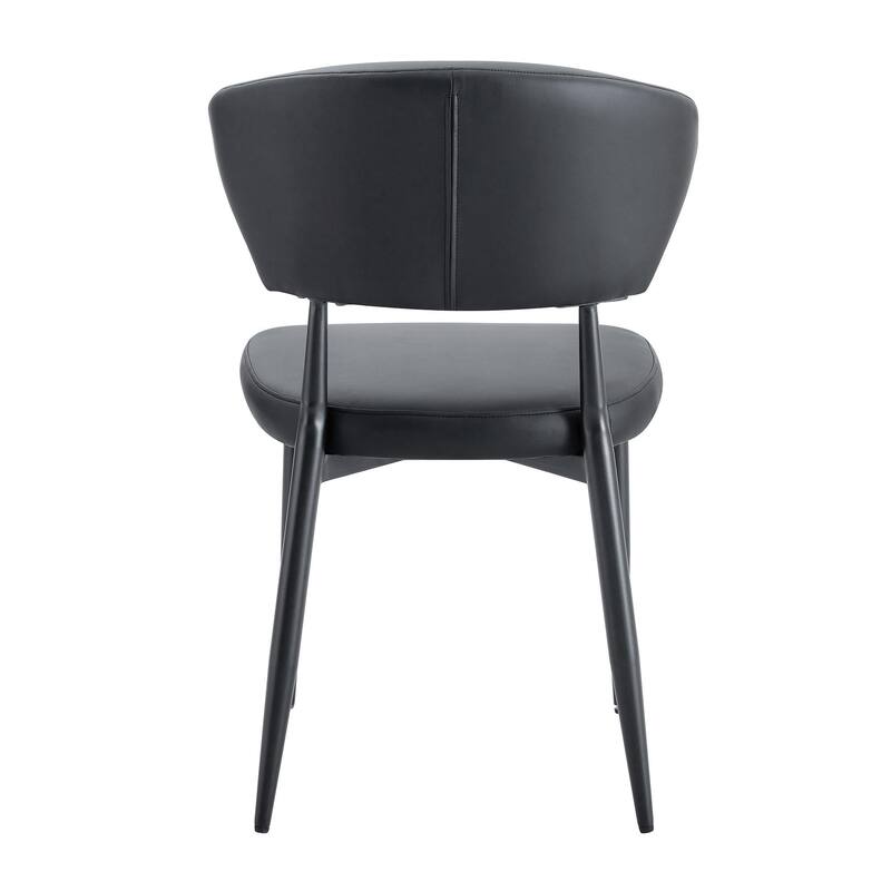 Minimalist Ergonomic Dining Chair, With A Curved Backrest For Comfortable Design,Set of 4
