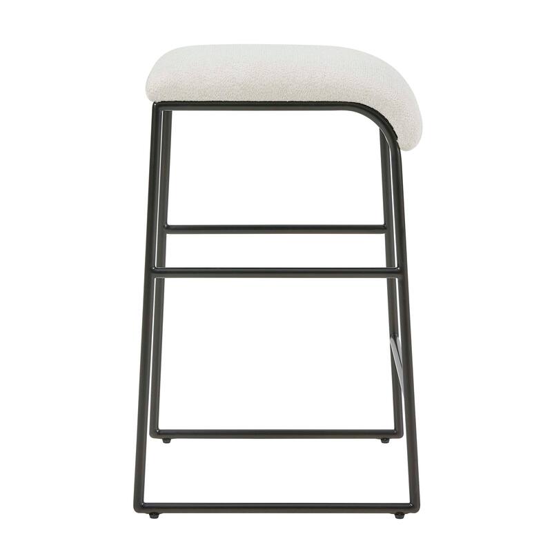 Uttermost Arcane Ecru Counter Stool - 17.00" W x 26.00" H x 17.50" D