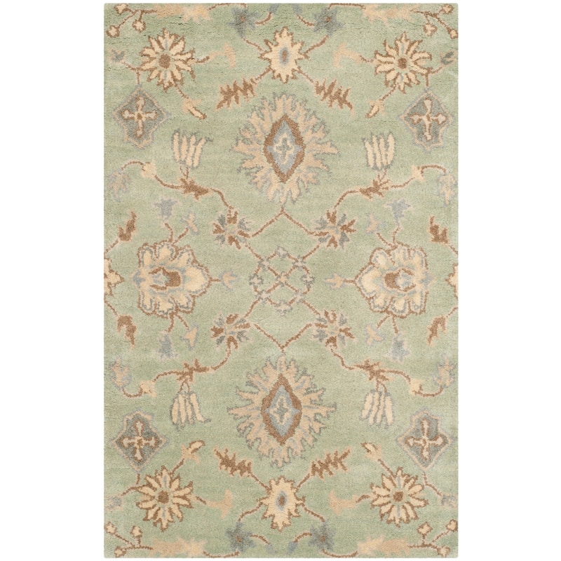SAFAVIEH Handmade Wyndham Kimberely Modern Wool Rug - 2'6" x 4' - Light Green