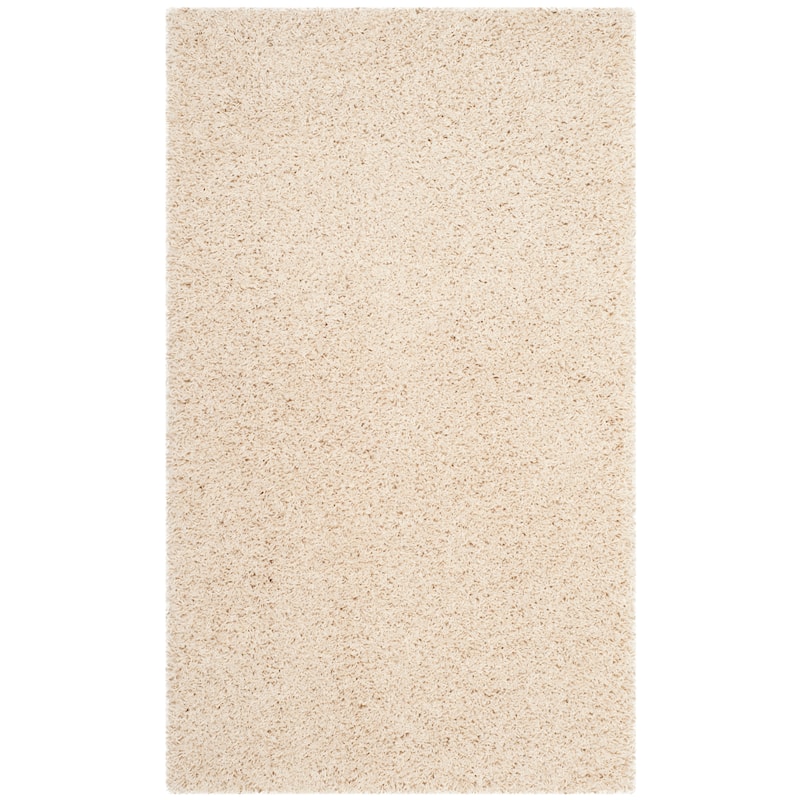 SAFAVIEH Laguna Shag Verdiana Solid Color 2-inch Thick Rug. - 2'3" x 4' - Beige - Rectangle