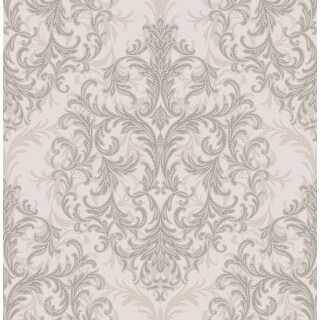 Seabrook Designs Armida Damask Unpasted Wallpaper - 20.5 in. W x 33 ft. L