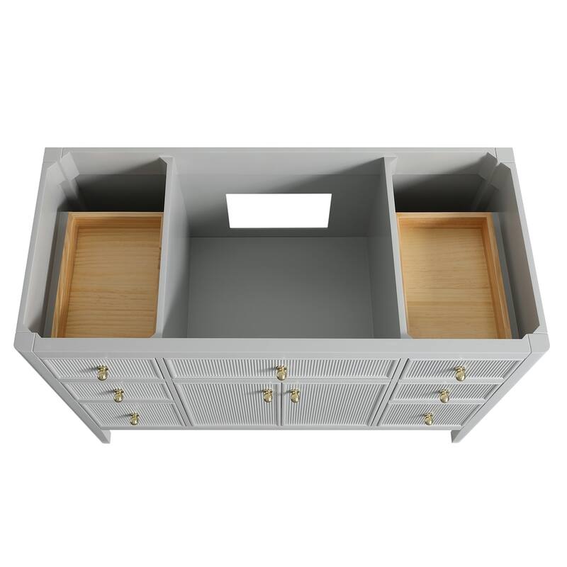 48''Freestanding Single Sink Bathroom Vanity w/Solid Wood Construction