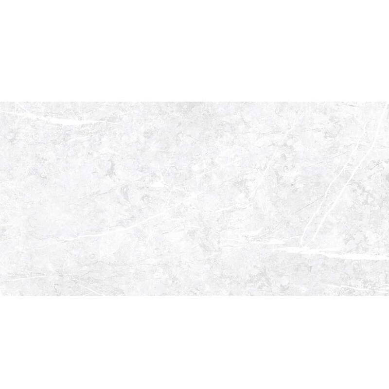 The Tile Life Opera 12x24 White Glossy Porcelain Floor & Wall Tile