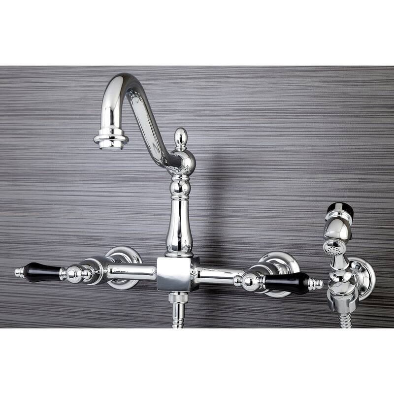 Kingston Brass Duchess 1.8 GPM Wall Mounted Bridge Kitchen Faucet -
