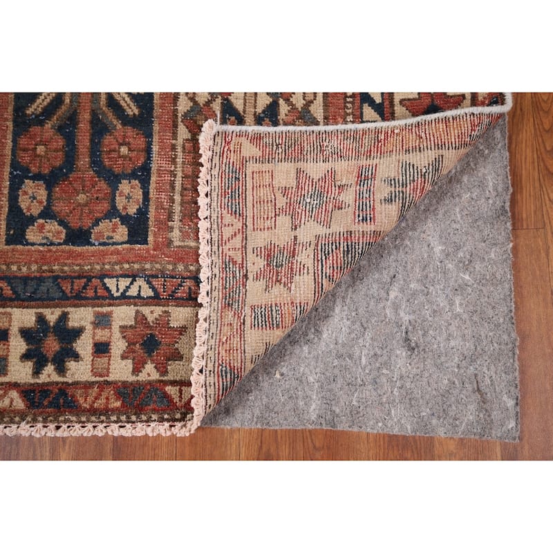 Distressed Bakhtiari Persian Antique Area Rug Handmade Wool Carpet - 5'2" x 11'0"