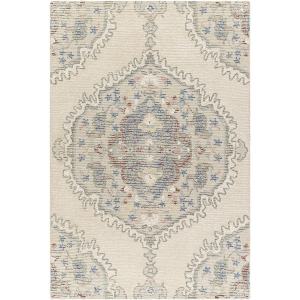 slide 2 of 5, Lange Shabby Chic Medallion Area Rug 2' x 3'