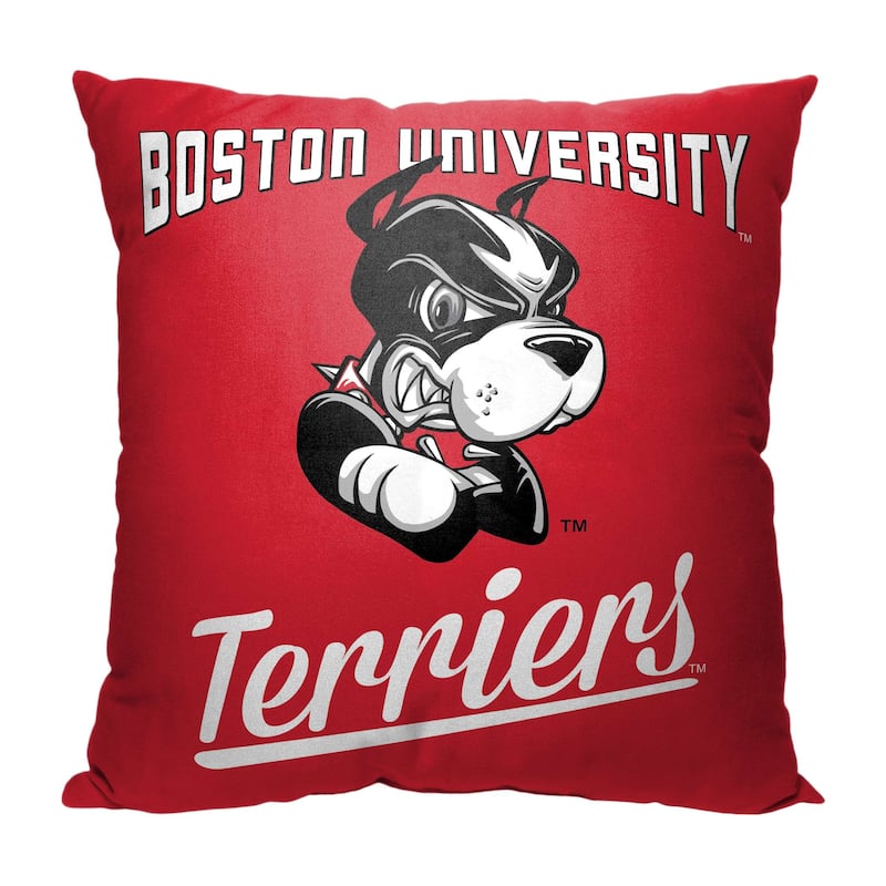 NCAA Patriot League Alumni 18 Inch Throw Pillow - 18" x 18" - Boston University Terriers